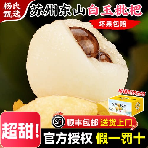 【直播专享】苏州东山白玉枇杷5斤新鲜应季水果青种琵琶礼盒顺丰