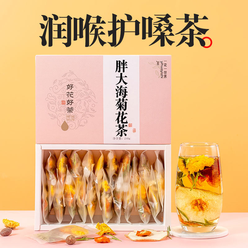 胖大海菊花润喉清护嗓咽炎茶图片