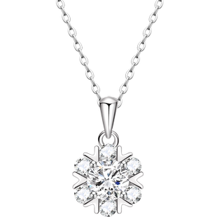 Fanci范琦浪漫雪花项链女轻奢秋冬配饰生日礼物新年送闺蜜女友