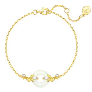 Fanci范琦×宫主 岁岁平安手链女穗穗和田玉手链送女友新年礼物