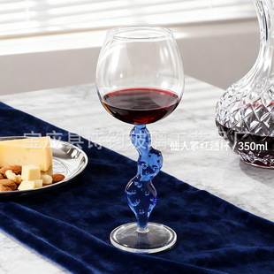 简约ins 小众设计家用高硼硅玻璃红酒杯鸡尾酒杯