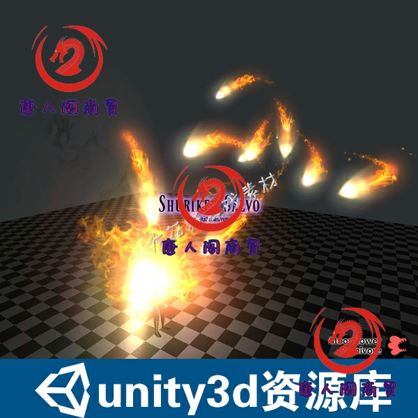 unity3d粒子特效飞镖齐射导弹飞镖游戏模型特效资源插件包