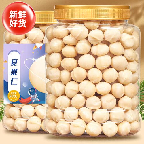 新货罐装大颗粒儿童夏威夷果仁