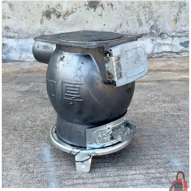 炮弹炉铸铁取暖炉生铁炉子老式铸铁火炉家用燃煤采暖炉铁炉子柴