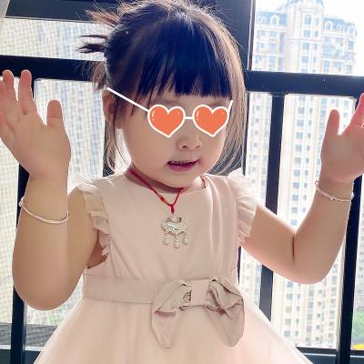 正品梦金园银手镯足银长命锁吊坠套装男女儿童宝宝小孩周岁满月礼怎么样,好用不?