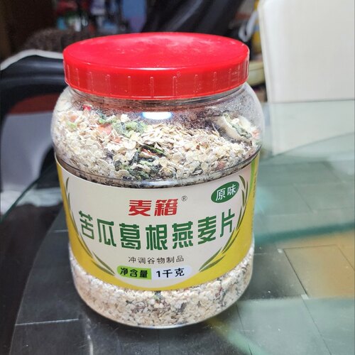苦瓜葛根燕麦片原味即食无蔗糖速溶冲泡多谷物粗粮早餐代餐速食品