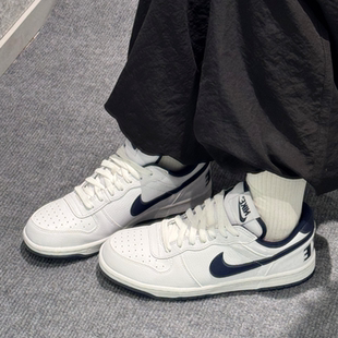 白蓝色 减震耐磨透气舒适 低帮板鞋 Nike 355152 Low 男款 140 Big