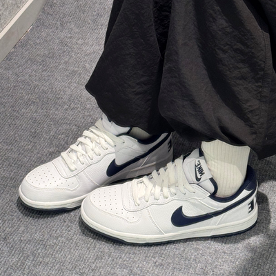 Nike Big Low 白蓝色 减震耐磨透气舒适 低帮板鞋男款 355152-140