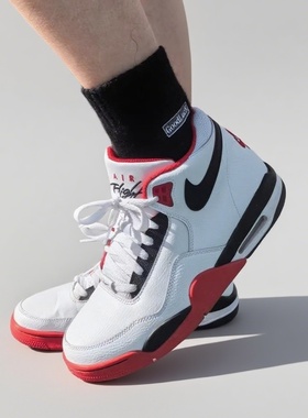Nike Flight Legacy 红白 中帮 经典复古 篮球鞋 男款 BQ4212-100