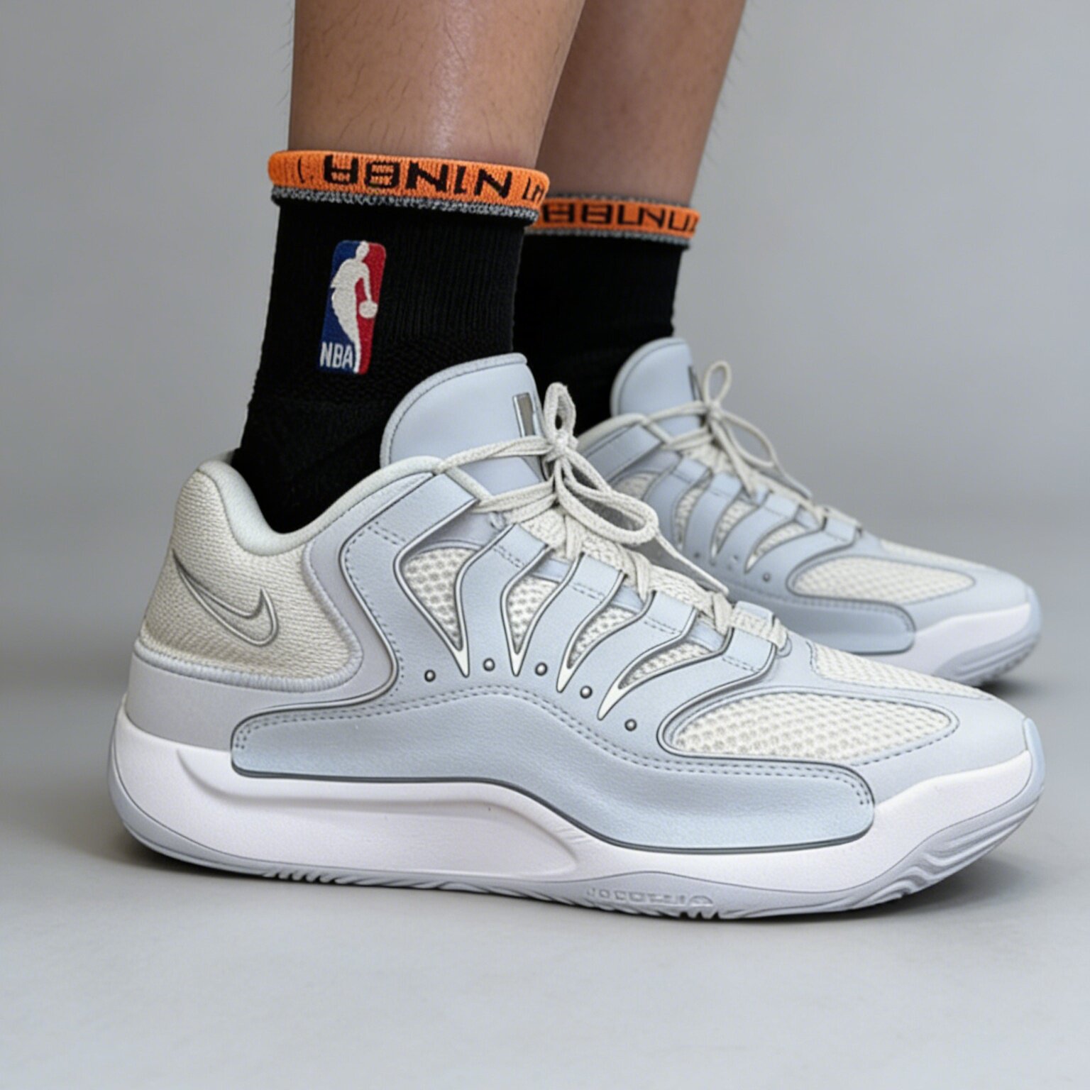 Nike KD 18 EP 灰白 舒适 防滑耐磨 低帮 篮球鞋 男款 HV1991-001