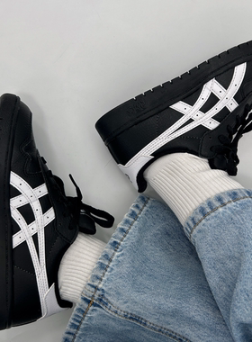 ASICS JAPAN S 黑白 舒适百搭 低帮 板鞋 男女同款 1203A033-001