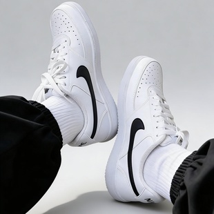 Nike Court Vision 舒适百搭耐磨防滑低帮板鞋男款白色DH2987-101