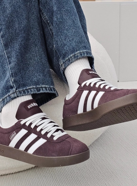 Adidas阿迪达斯 VL COURT 2.0 舒适百搭薄底耐磨 低帮板鞋 男女款