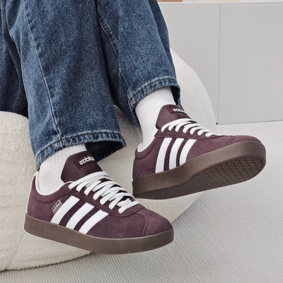 Adidas阿迪达斯 VL COURT 2.0 舒适百搭薄底耐磨 低帮板鞋 男女款