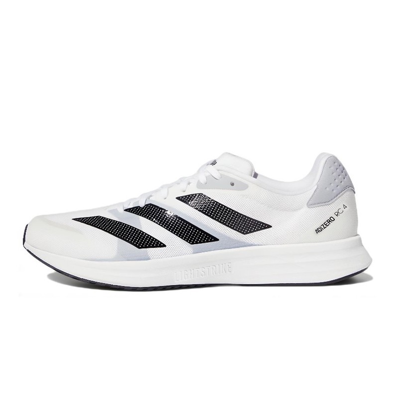 adidas Adizero RC 4 舒适 耐磨 白黑 低帮 跑步鞋 男款 GX8152