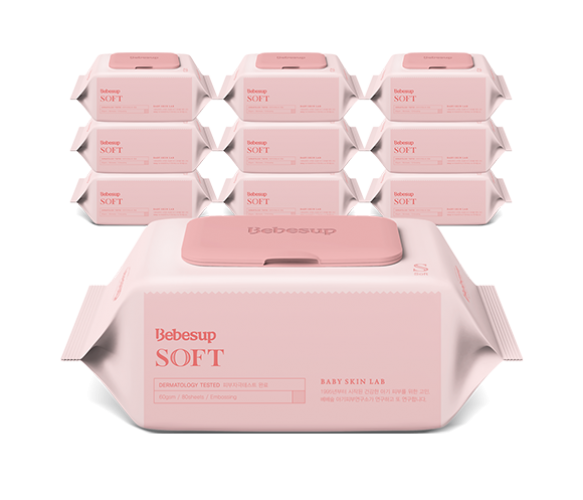 韩国进口大包装婴儿宝宝湿巾柔软