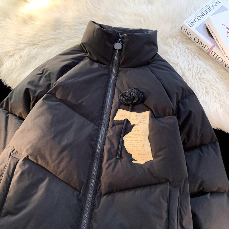 1005-2-LMF031-P135冬季加厚学生情侣棉服ins设计立领保暖棉衣,男装棉衣,星座1005-2