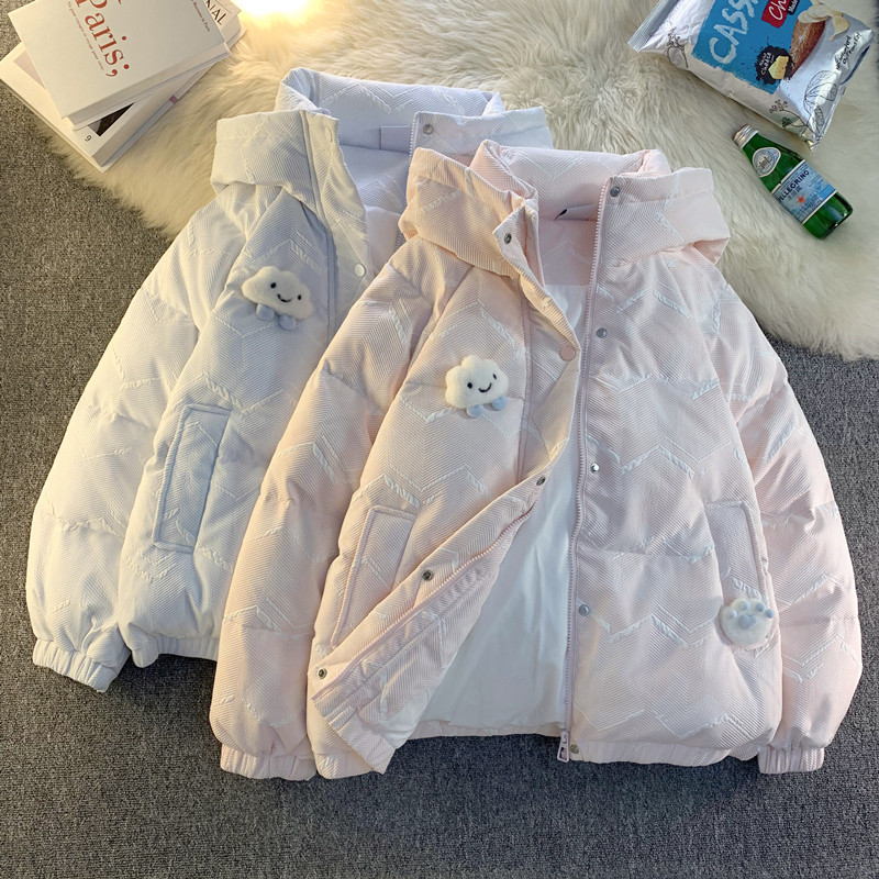 1005-2-LMF006-P138冬季加厚保暖连帽奶呼呼可爱减龄棉服,男装棉衣,星座1005-2