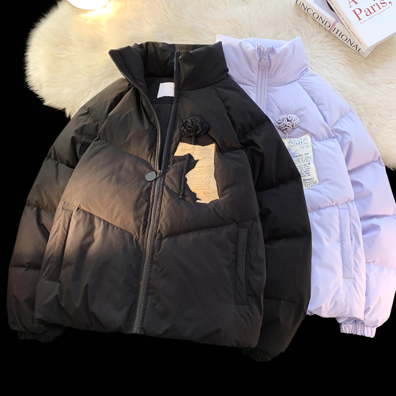 1005-2-LMF031-P135冬季加厚学生情侣棉服ins设计立领保暖棉衣,男装棉衣,星座1005-2