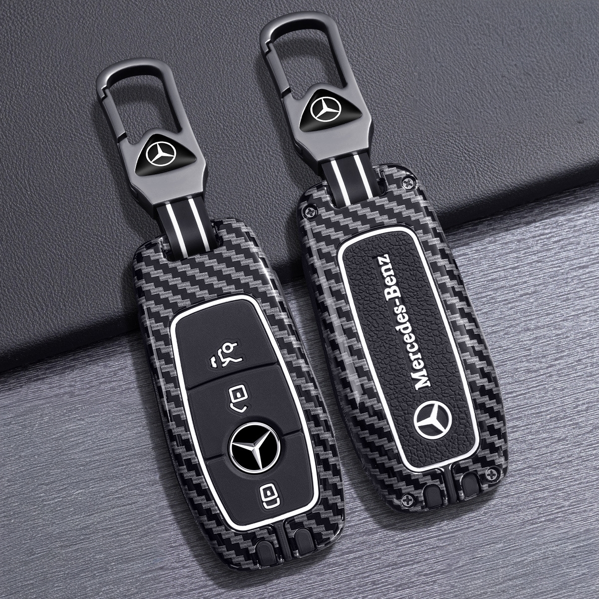 奔驰GLC300L钥匙套高档GLK专用GLB220包GLA200扣GLE400车GLS450壳