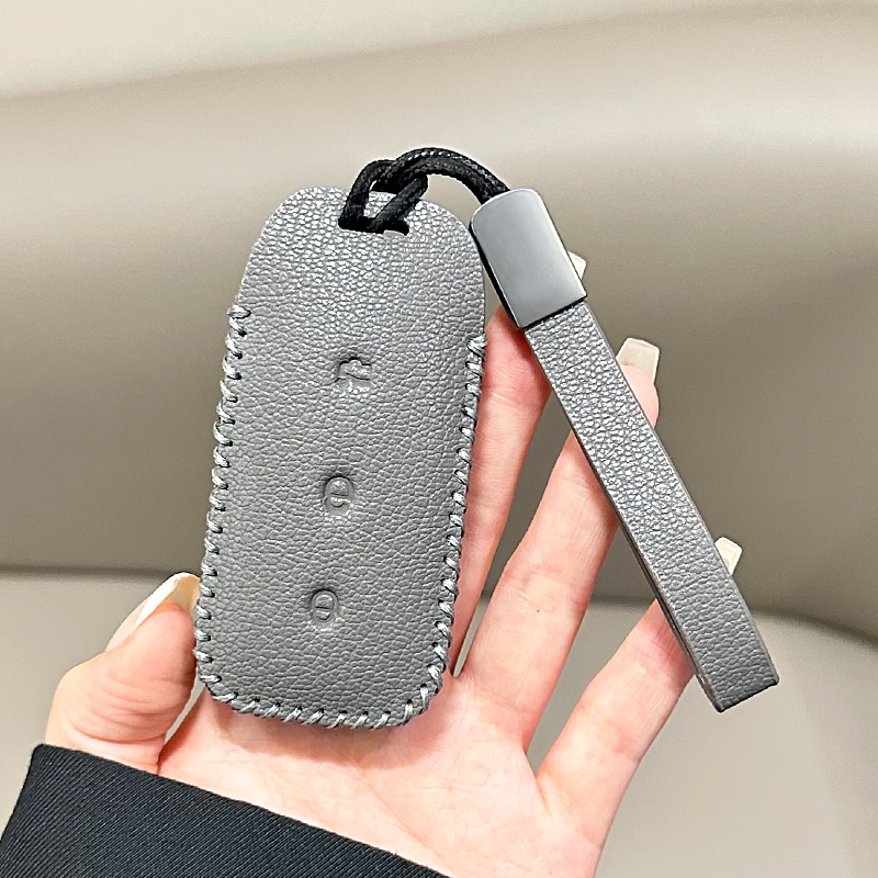 吉利银河L7钥匙套龙腾版PRO/PLUS/MAX星舰遥控锁匙壳皮包高档扣环