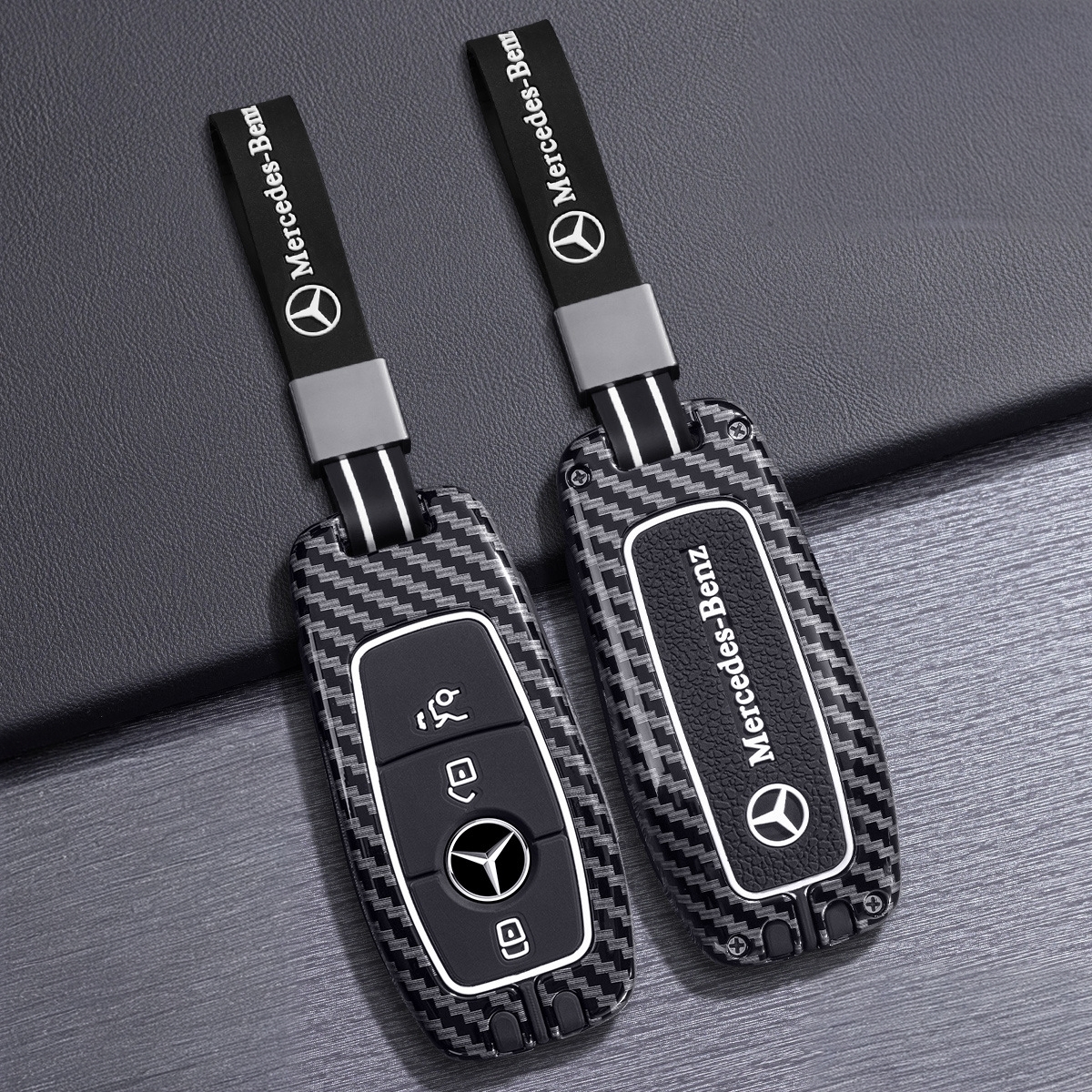 奔驰EQB260钥匙套高档EQA260新能源EQC350电动车EQE保护壳包扣男