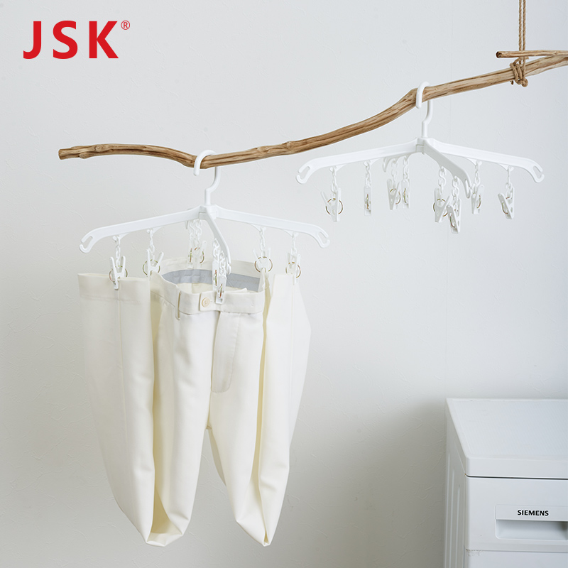 日本jsk十字裤夹8夹晒袜架多夹子