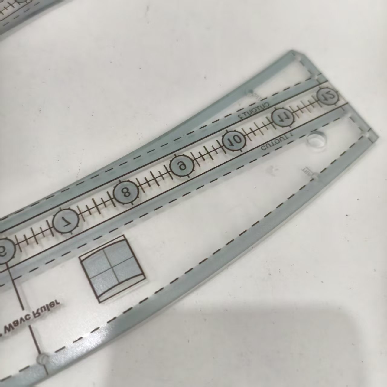 Wave Quilt Ruler 波浪被尺子 波浪形模板尺子 缝纫尺 缝纫模板集