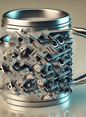 发动机V8杯子V6发动机创意杯树脂工艺设计杯子立体杯子