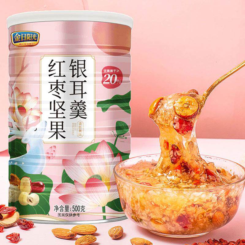 红枣坚果银耳羹500克/罐