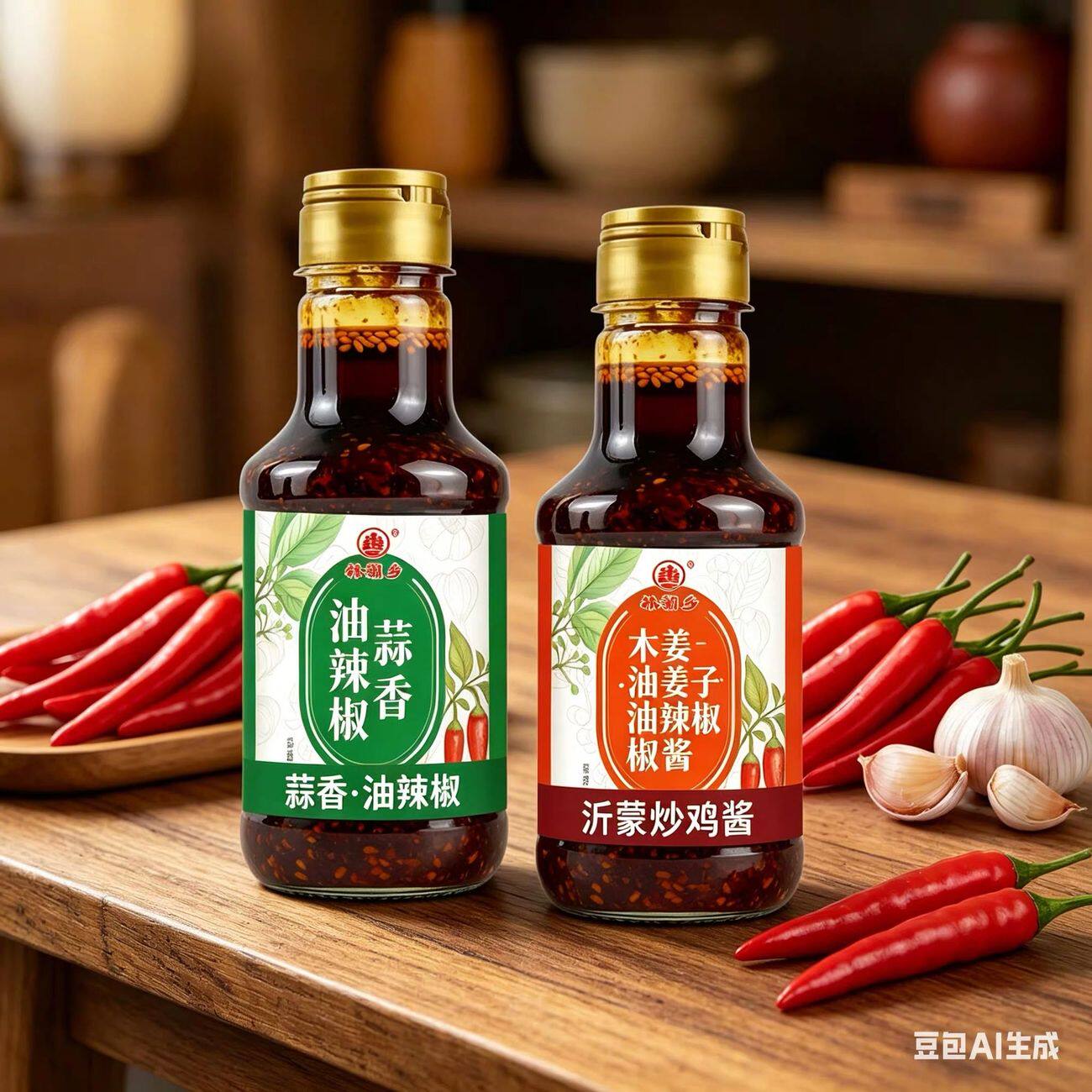 油辣椒蒜香木姜子辣椒油油泼辣子香辣红油辣椒酱凉皮凉拌菜调味料