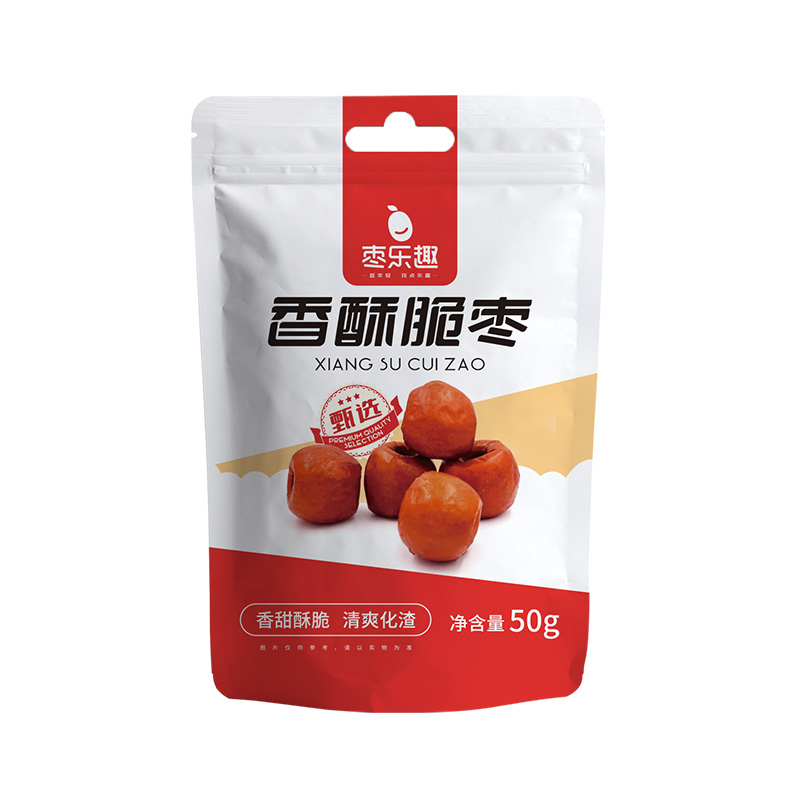 枣乐趣脆冬枣50g香酥脆枣红枣休闲零食小吃无核免洗大枣黄骅冬枣