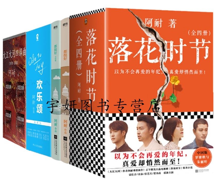 正版现货 阿耐小说作品集全套13册 落花时节大江大河造欢乐颂3册都挺