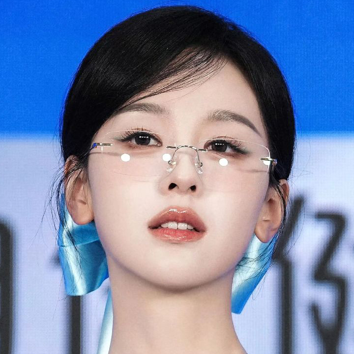 陈都灵同款高智感无框眼镜女近视可配度数御姐无边框纯欲超轻高级
