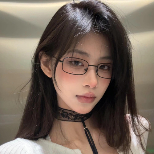 黑色眼镜女秘书高级感细边方框近视可配度数素颜防蓝光平光眼睛框