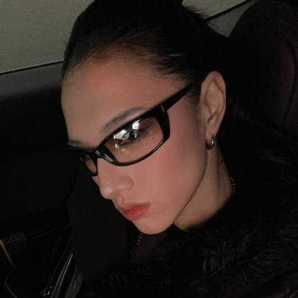 复古黑框透明水银防风遮阳骑行护目太阳眼镜女潮户外运动Y2K墨镜