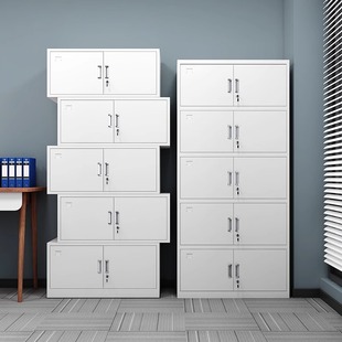 分五节文件柜财务凭证柜钢制通玻资料合同专用档案柜铁皮柜储物柜