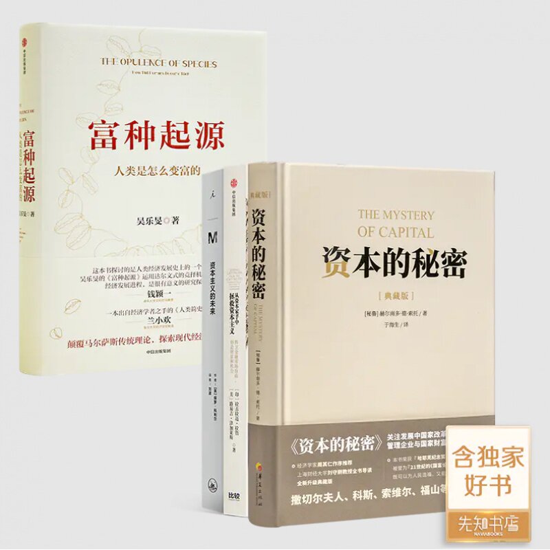 【含签名版】吴乐旻《富种起源:人类是怎么变富的》+“资本主义”三部曲《资本的秘密》《资本主义的未来》等