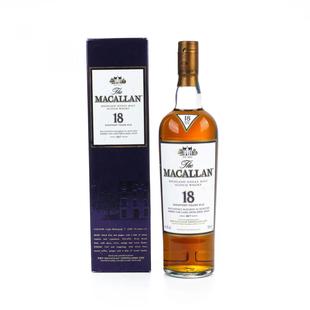 苏格兰单一麦芽威士忌700ml洋酒行 Macallan麦卡伦18年2017礼盒装