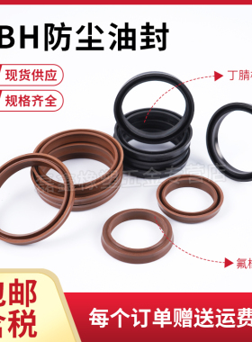 防尘圈液压密封圈LBH 丁腈氟橡胶油封 密封件 高温 lbh