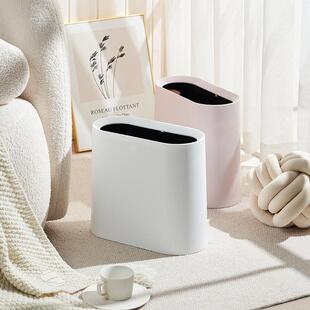 垃圾桶家用极简风高颜值 ins 风客厅卧室卫生间夹缝大容量纸篓