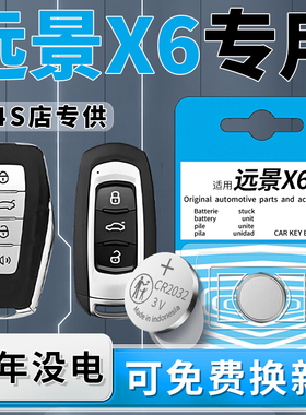 适用吉利远景X6钥匙电池pro原装专用汽车遥控车钥匙18遥控器纽扣电子19原厂进口CR2032配件20用品16-21款