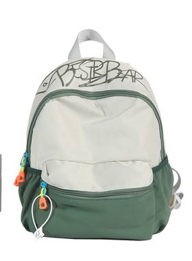 滨斯熊儿童书包新品拼色幼儿园小学生初中高中大学生书包森女韩版