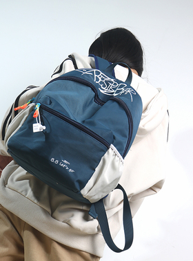 滨斯熊儿童书包新品撞色小学生初中生高中大学生成人双肩背包休闲