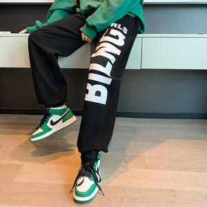 女类K2081-P35街舞高腰束脚宽松欧美辣妹风jazz跳舞hiphop运动裤图片
