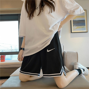 bf风潮牌休闲学生中裤跑步宽松五分裤运动短裤K365-P28女款图片