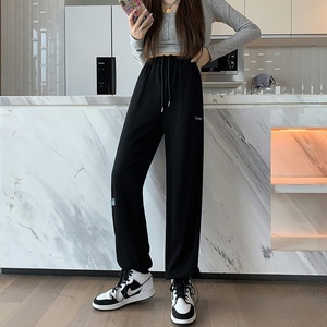 2023新款春秋季衛(wèi)褲寬松百搭束腳褲運(yùn)動(dòng)褲哈倫休閑褲K680-P38圖片