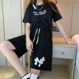 夏季潮外穿高街潮牌休闲运动五分裤刺绣十字架短裤K3074-P33，男装休闲裤，电商B245A