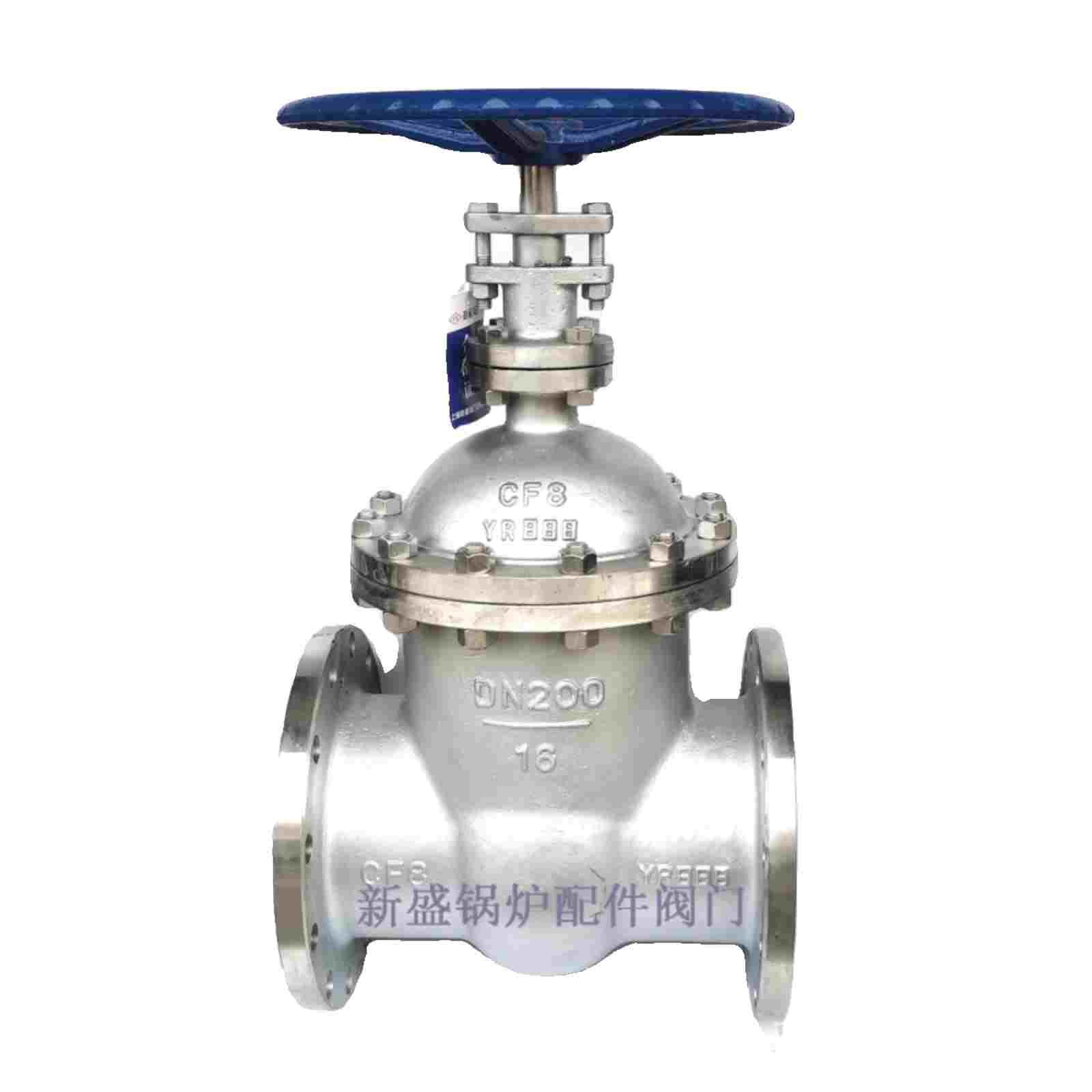 Z41W-16P/304/316/不锈钢法兰闸阀/耐高温蒸汽阀门排水闸阀轻重型