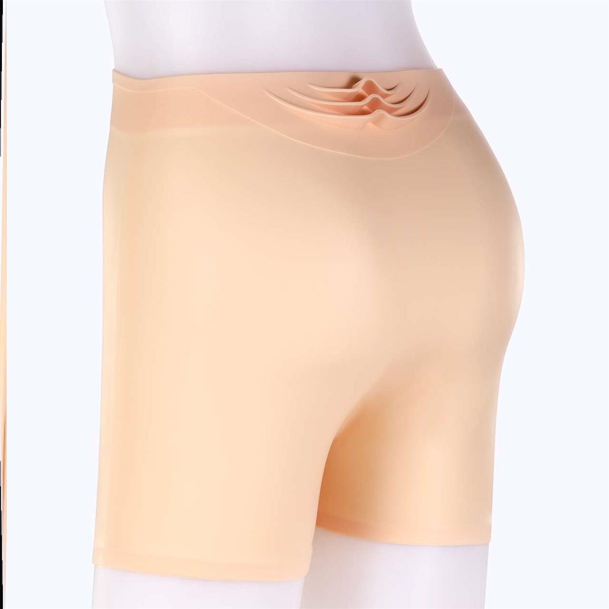 女士游泳私密保护硅胶内裤男变女硅胶假臀内裤漂流防水内裤女月经